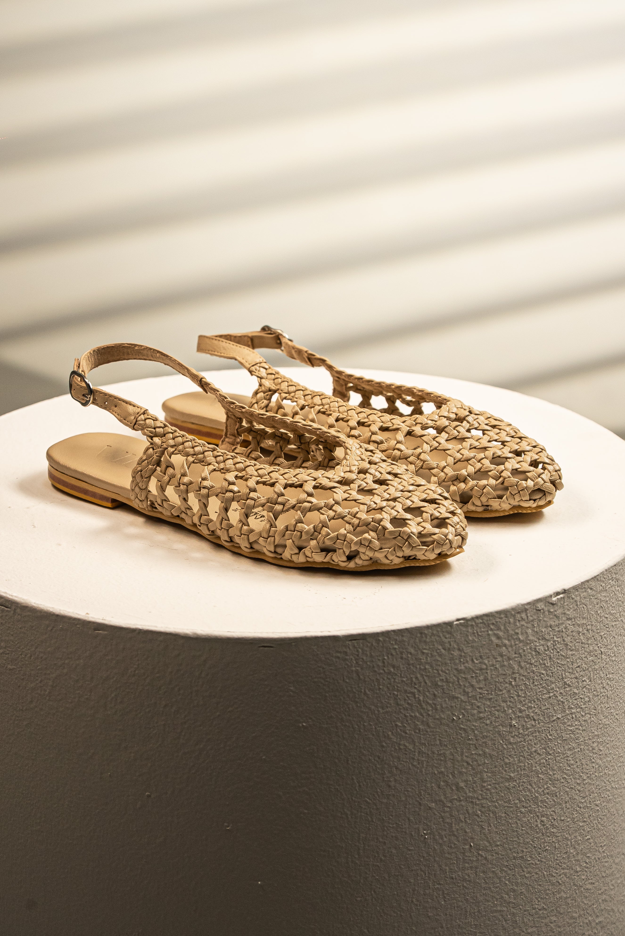 Sandalia Malla Beige