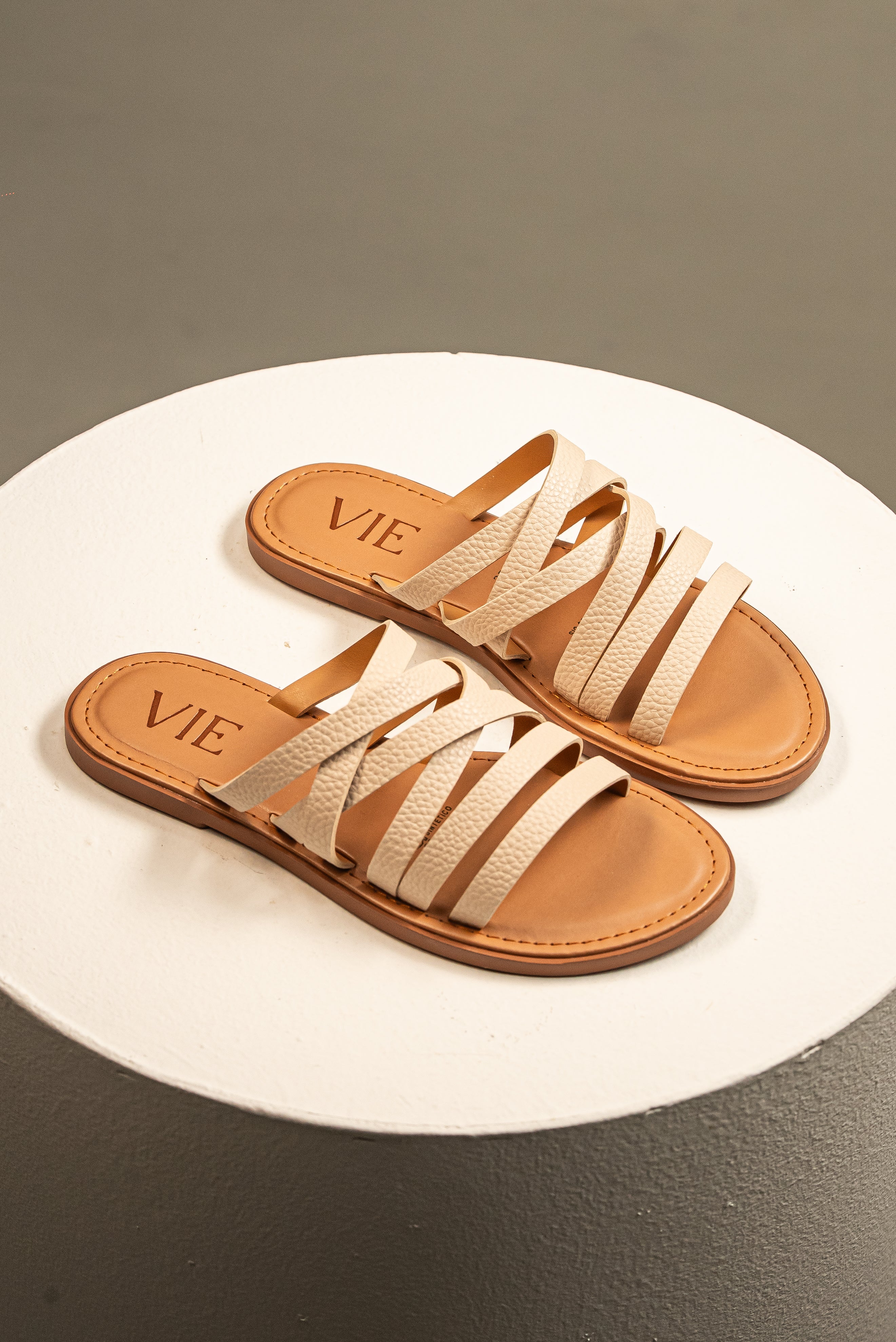 Sandalia Slide Esparta Nude