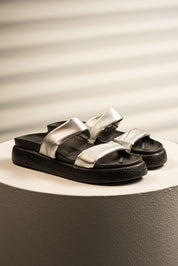 Sandalia Plata Chunky