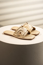 Sandalia Slide Midas Dorado