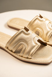 Sandalia Slide Midas Dorado