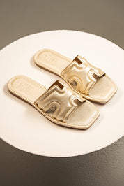 Sandalia Slide Midas Dorado