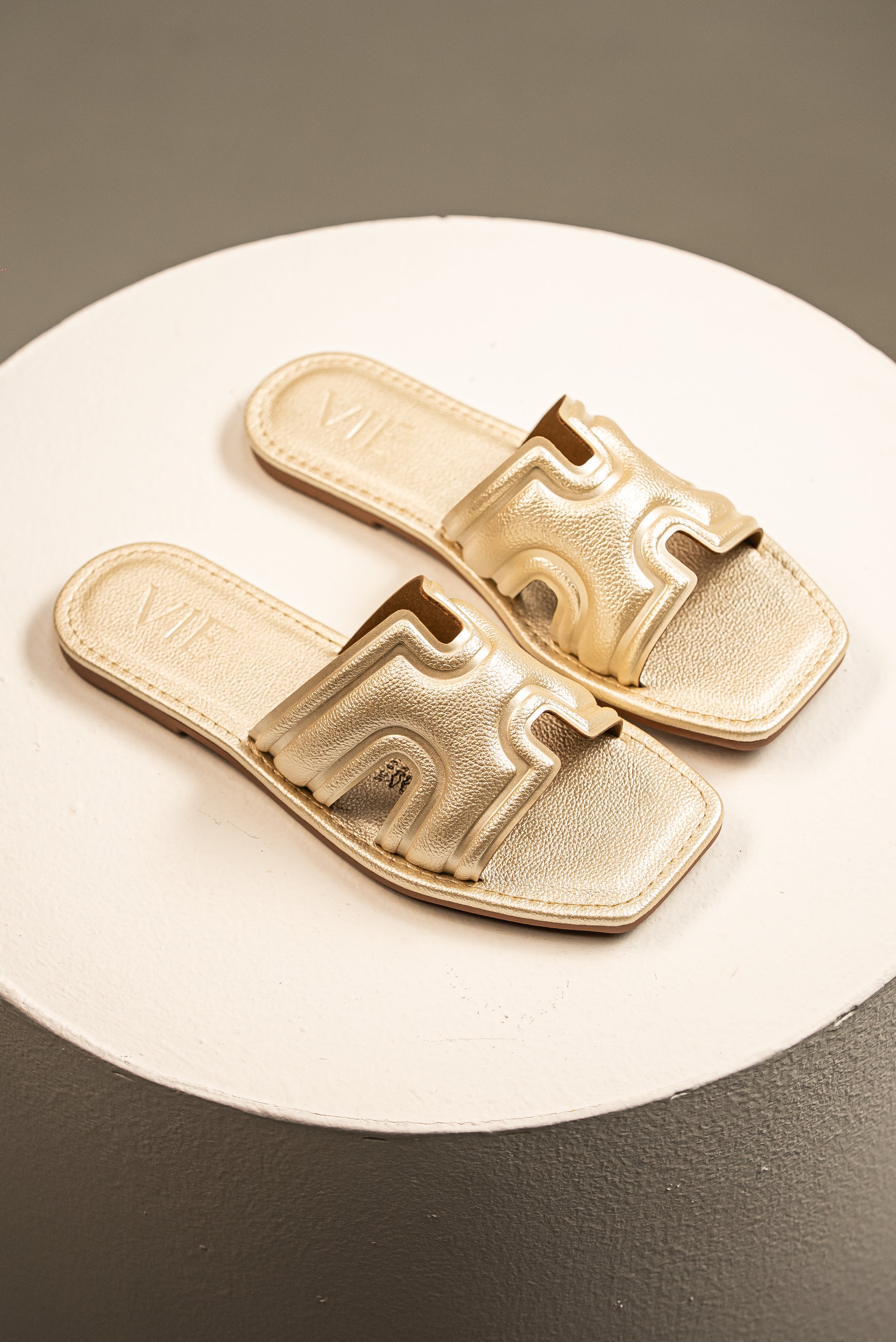 Sandalia Slide Midas Dorado