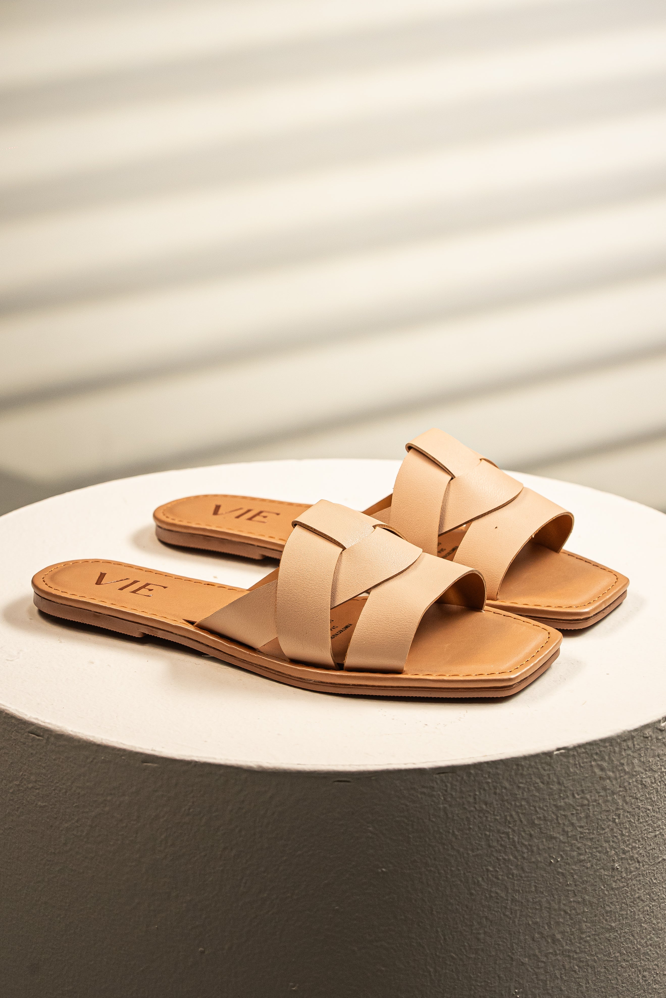 Sandalia Slide Minimal Nude