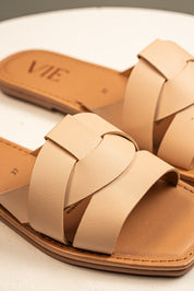 Sandalia Slide Minimal Nude