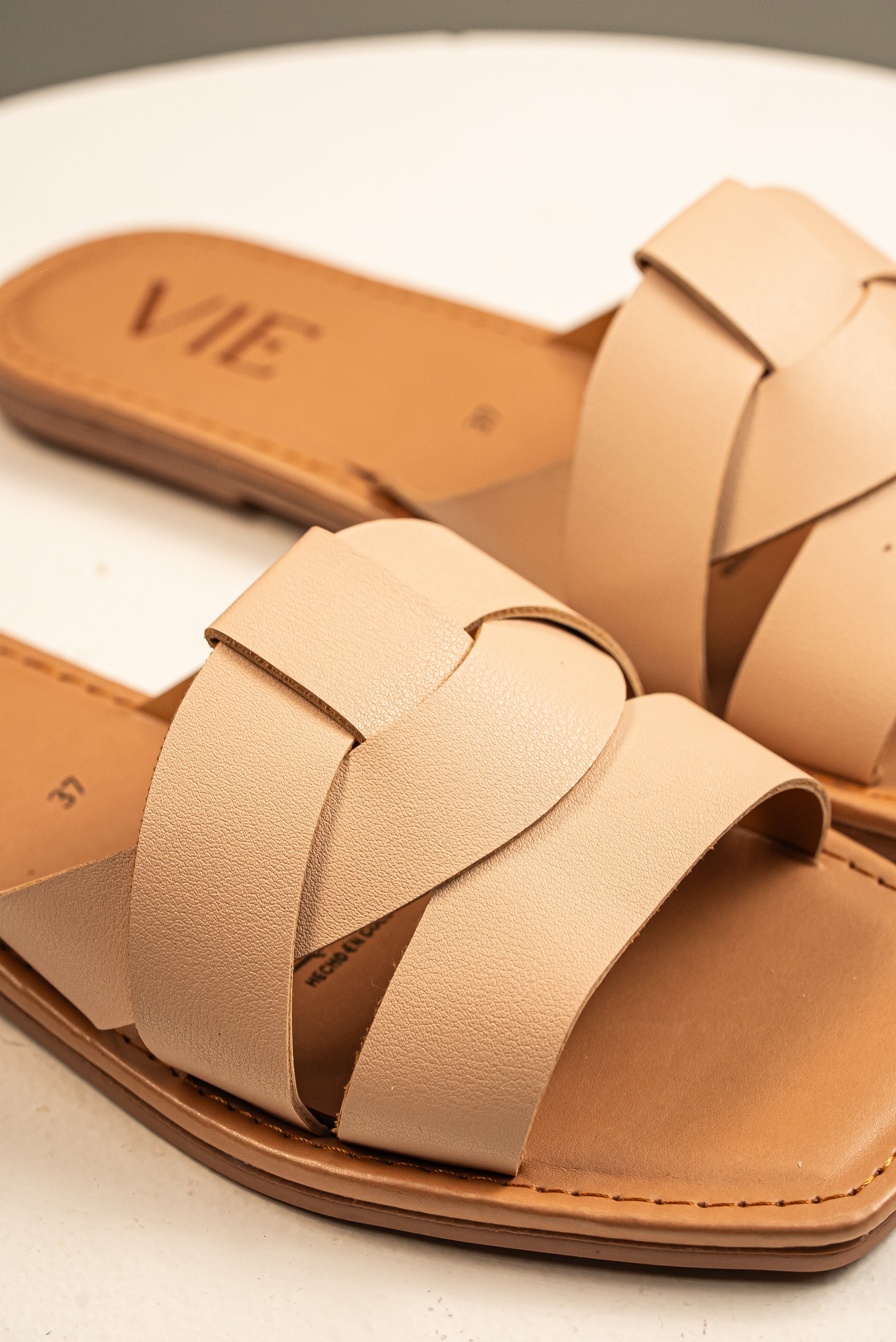 Sandalia Slide Minimal Nude