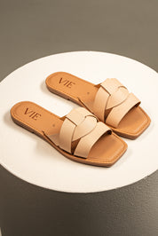 Sandalia Slide Minimal Nude
