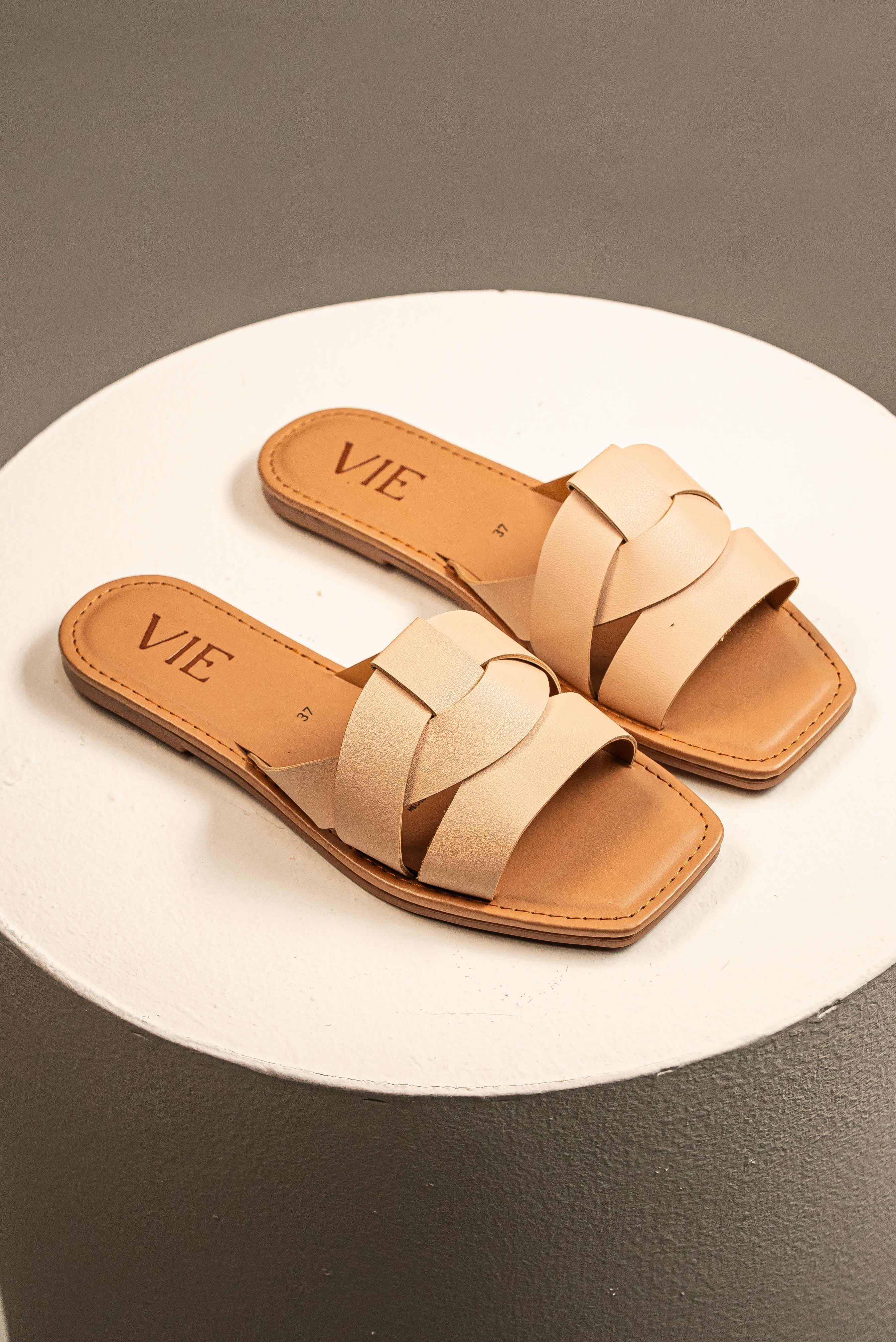 Sandalia Slide Minimal Nude