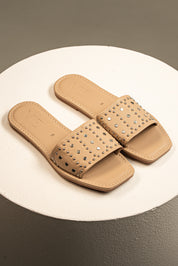 Sandalia Slide Studs Rock Chic