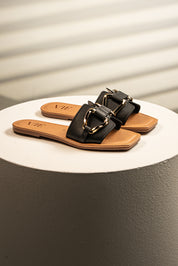 Sandalia Plana Minimal Buckle