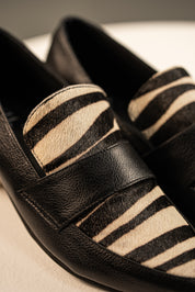 Mocasín Amada Piel Cebra