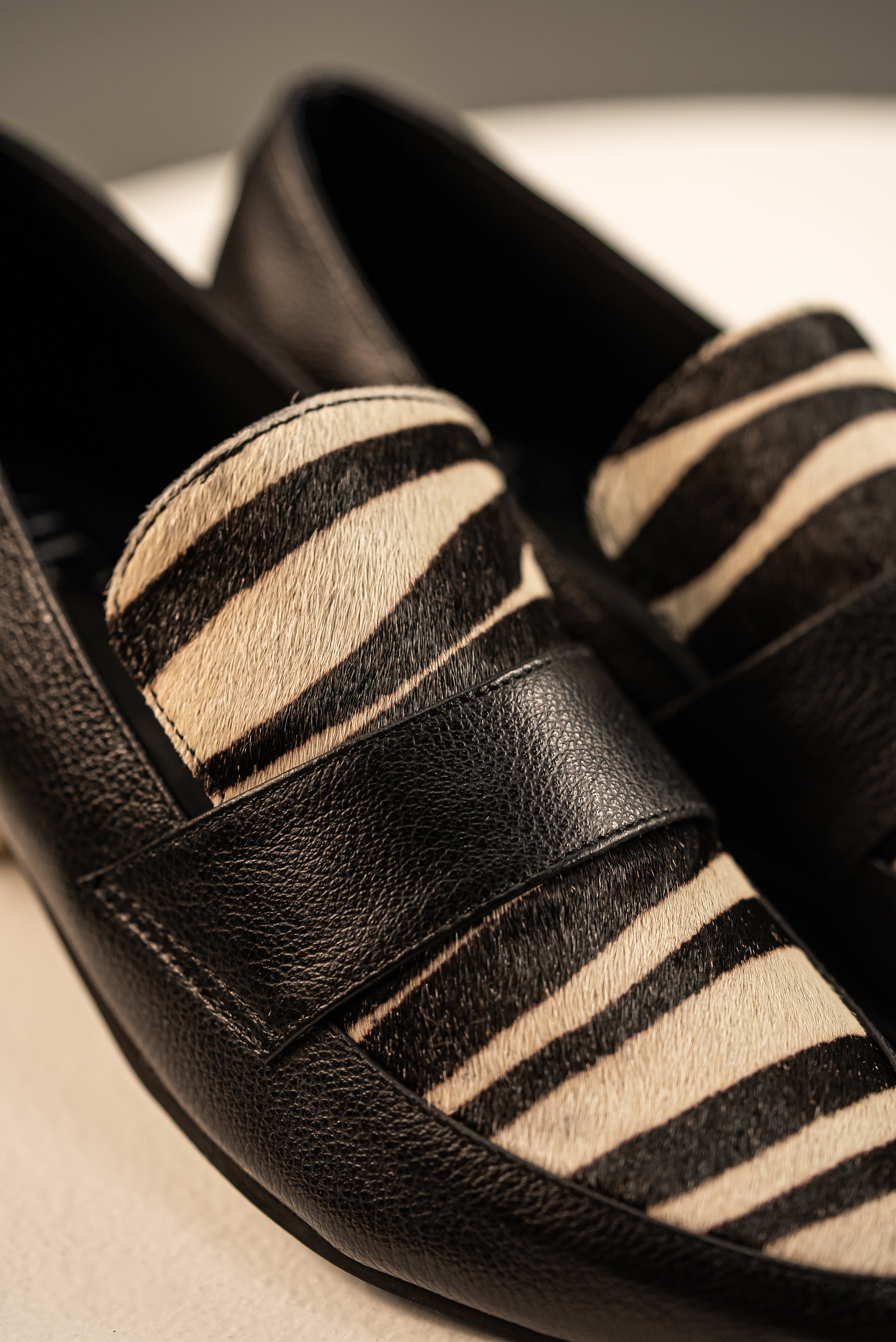 Mocasín Amada Piel Cebra