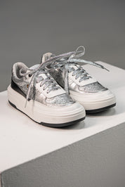 Tenis Silver Crackle