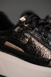 Tenis Plataforma Noir Brillo