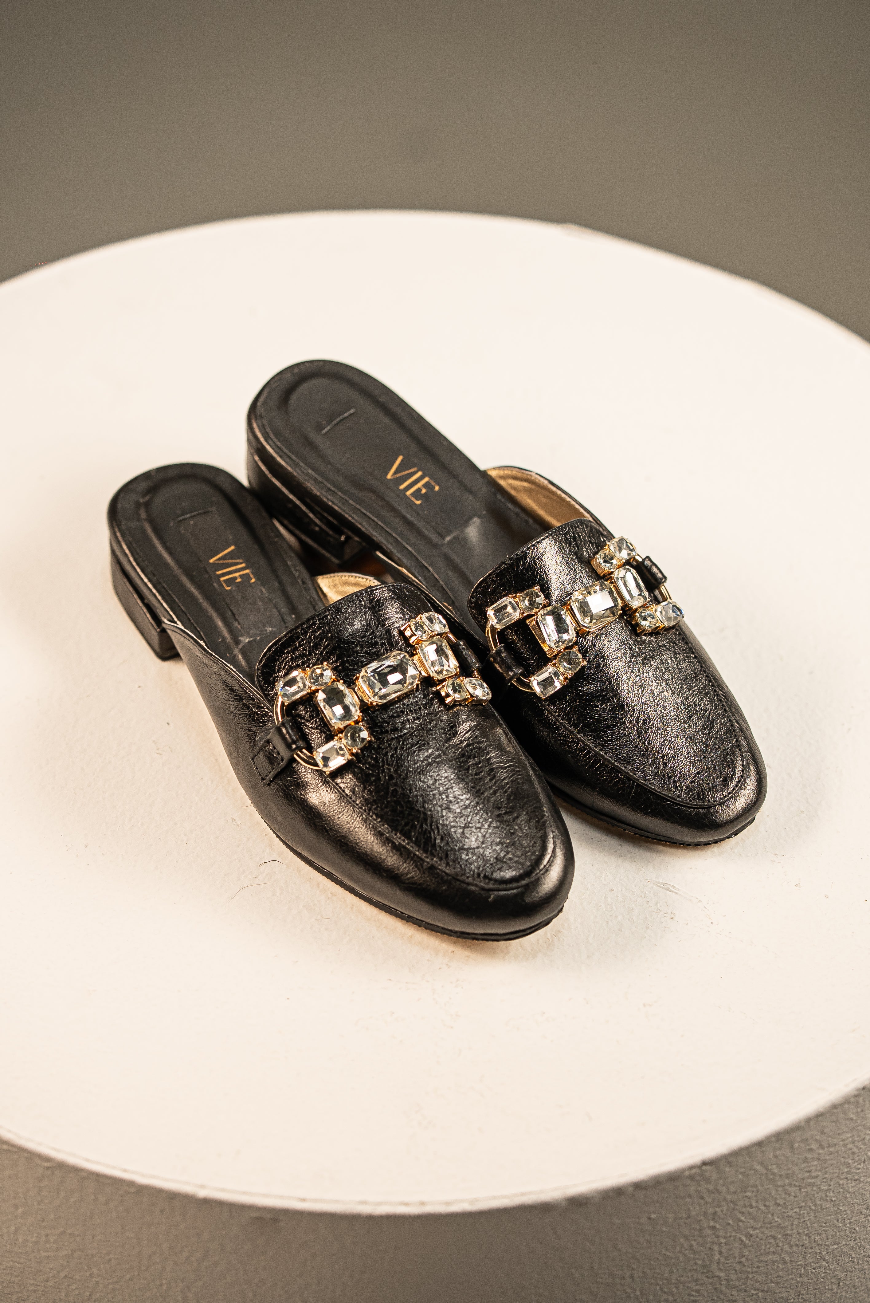 Mules Carolina Negro Noche