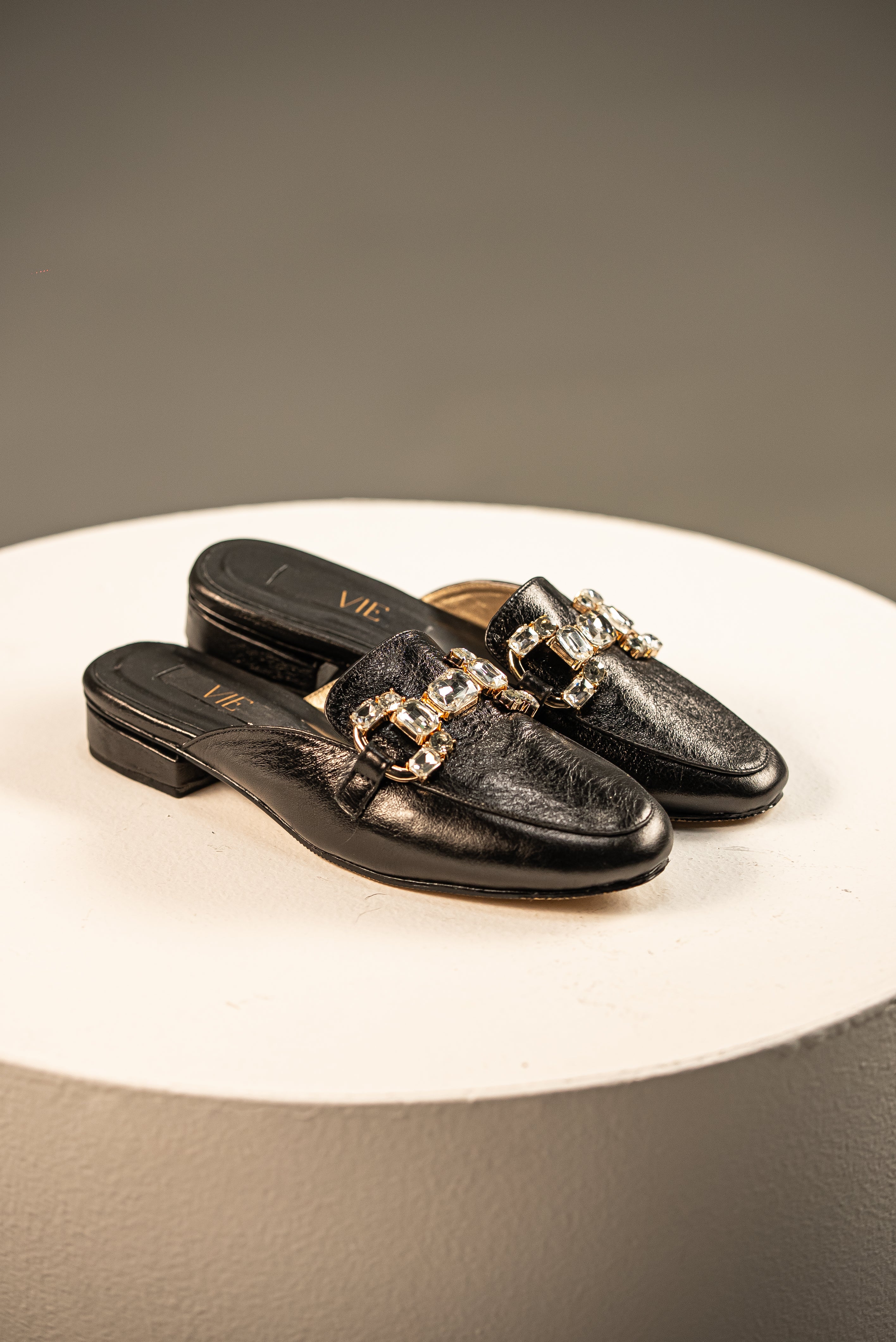 Mules Carolina Negro Noche