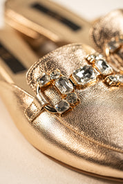 Mules Carolina Espejo Dorado