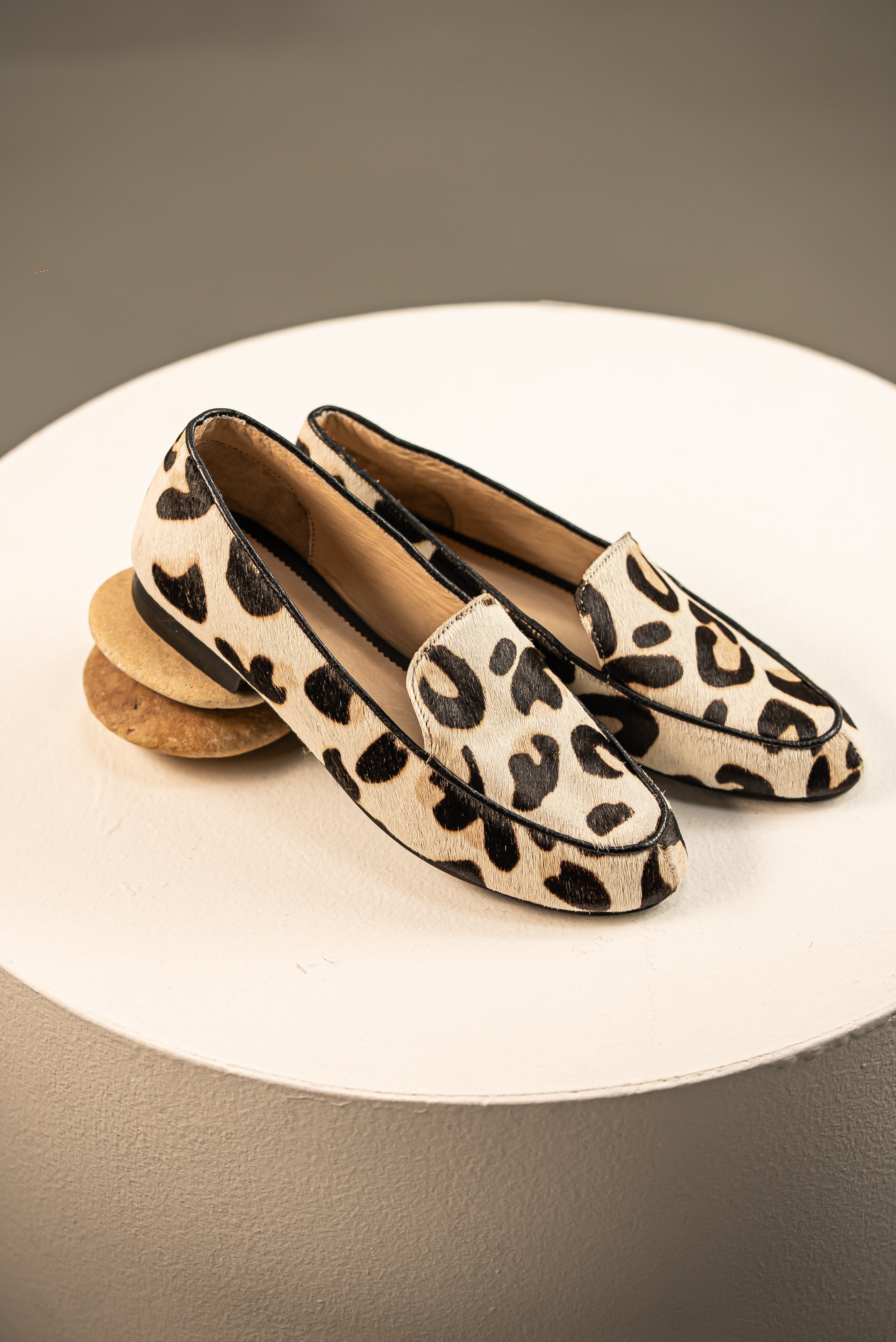 Mocasín Slip-on Margarita Piel Leopardo