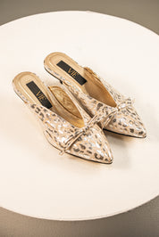 Mules Stella Glitter Plata