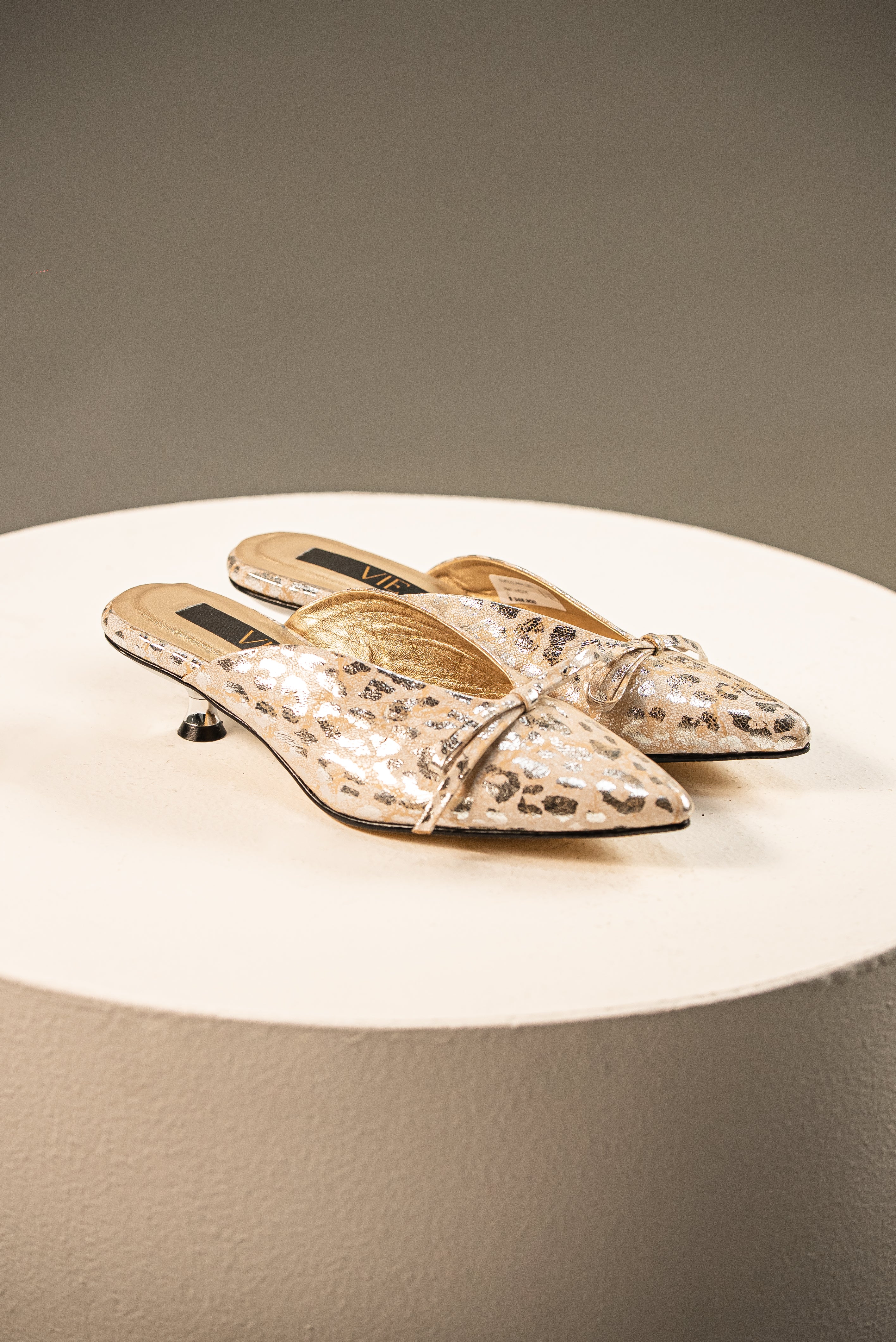 Mules Stella Glitter Plata