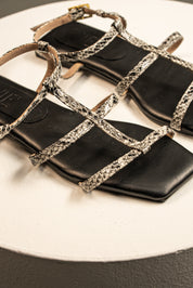 Sandalia Strappy Viper Gris