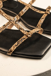 Sandalia Strappy Animal Print