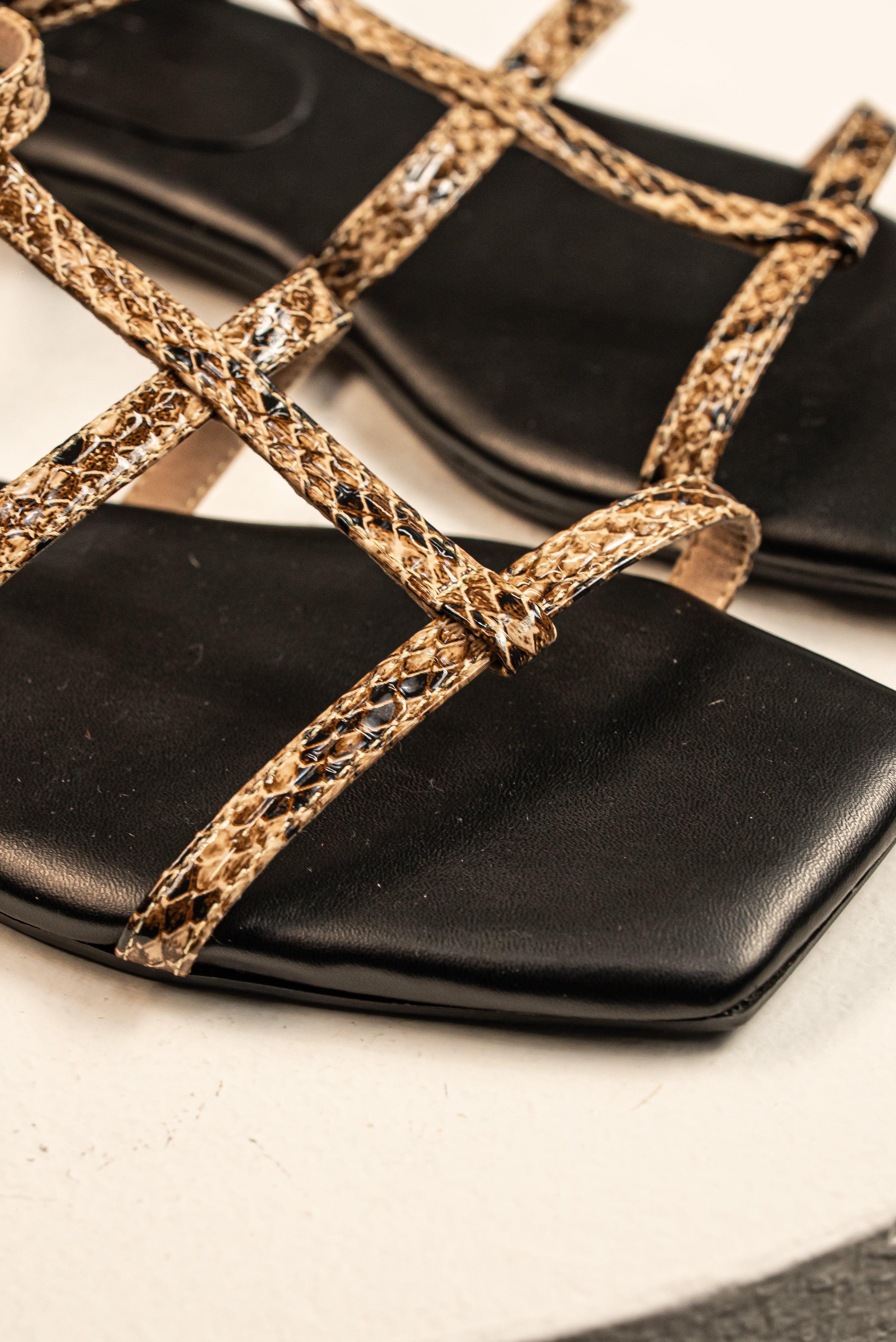 Sandalia Strappy Animal Print