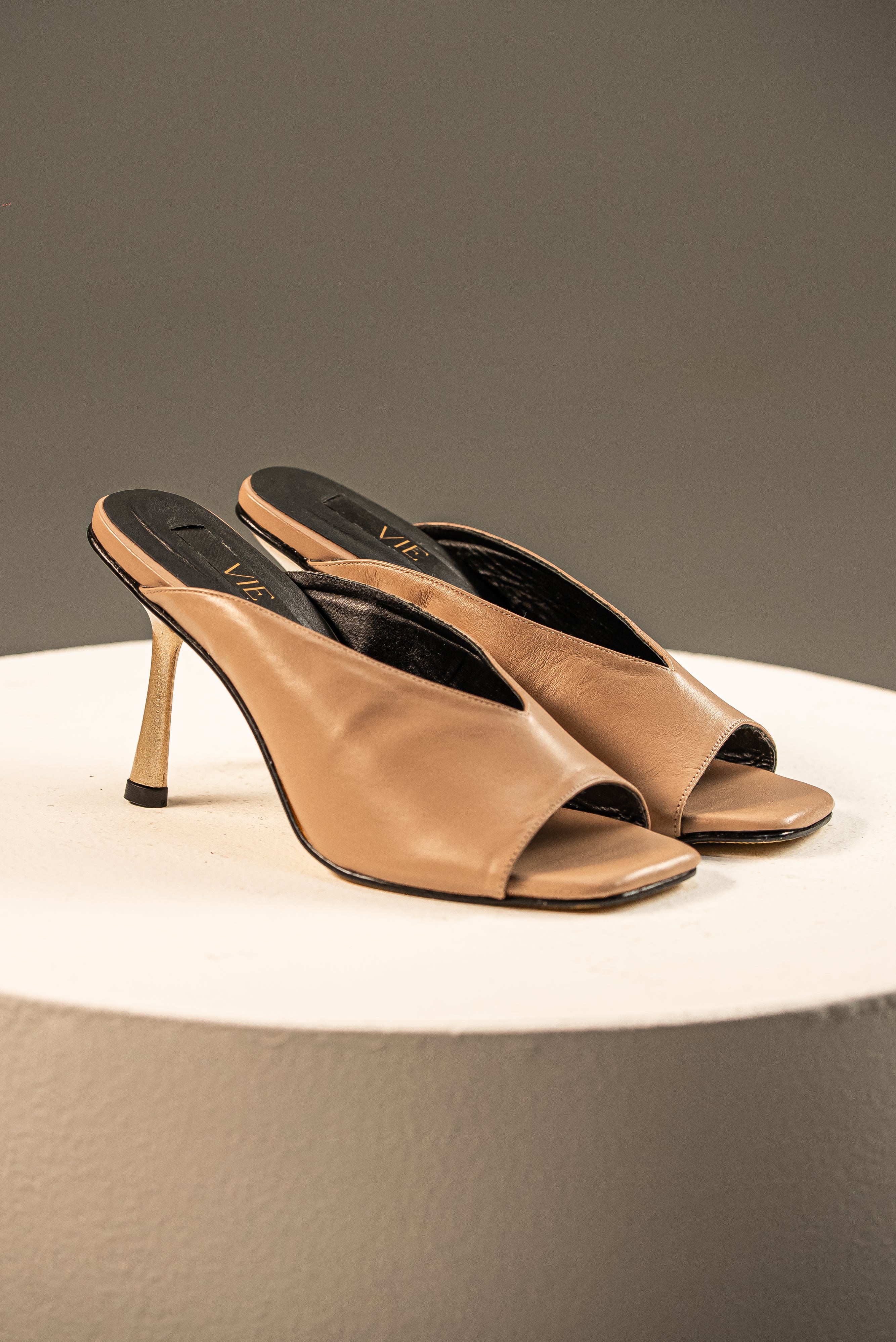 Tacón Nude Esculpido