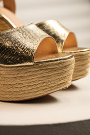 Tacón Yute Golden Esparto