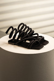 Sandalia Gladiadora Terciopelo