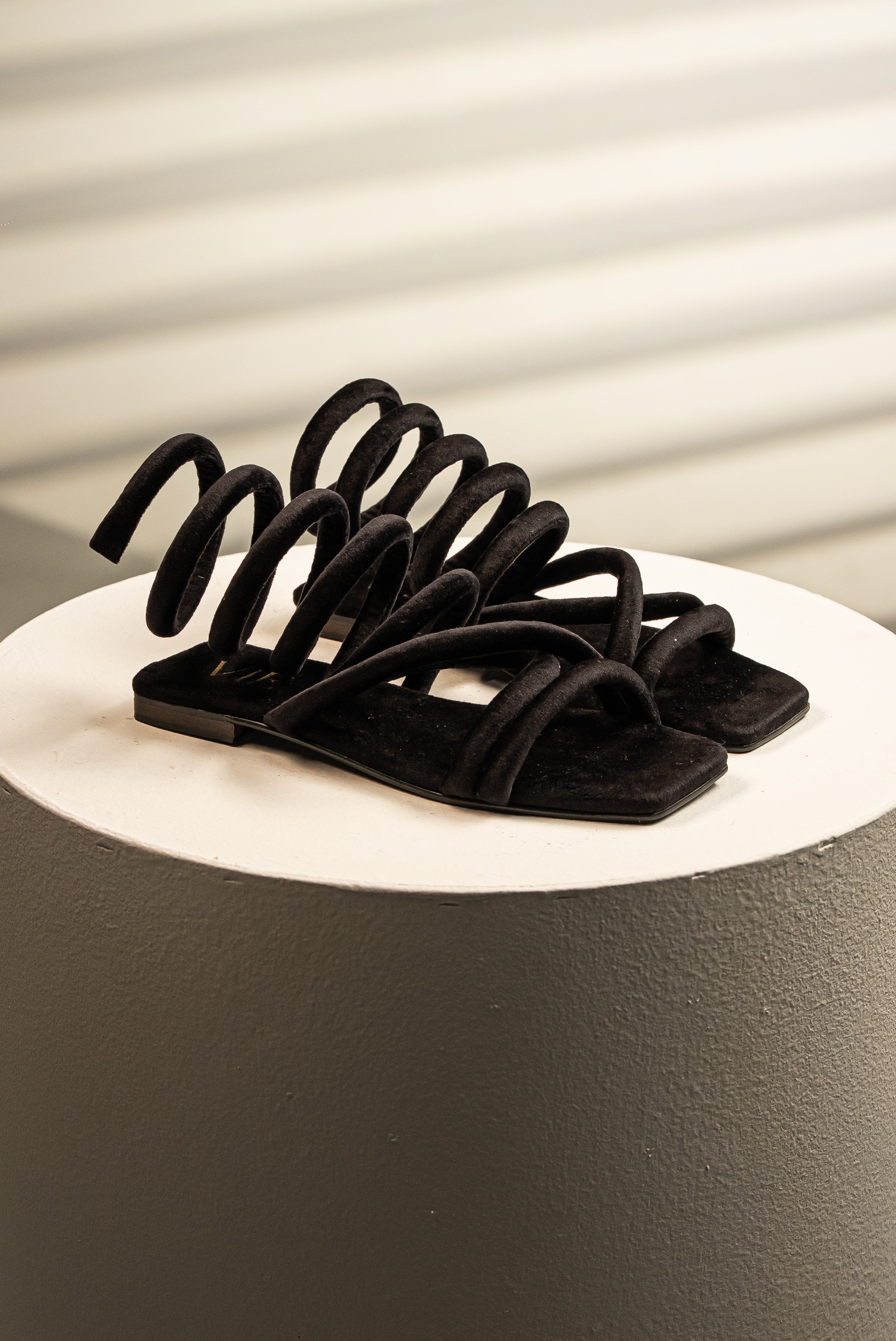 Sandalia Gladiadora Terciopelo