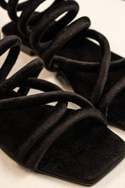 Sandalia Gladiadora Terciopelo